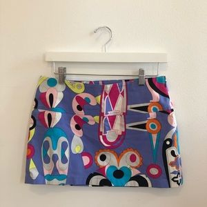 Pucci low rise mini skirt